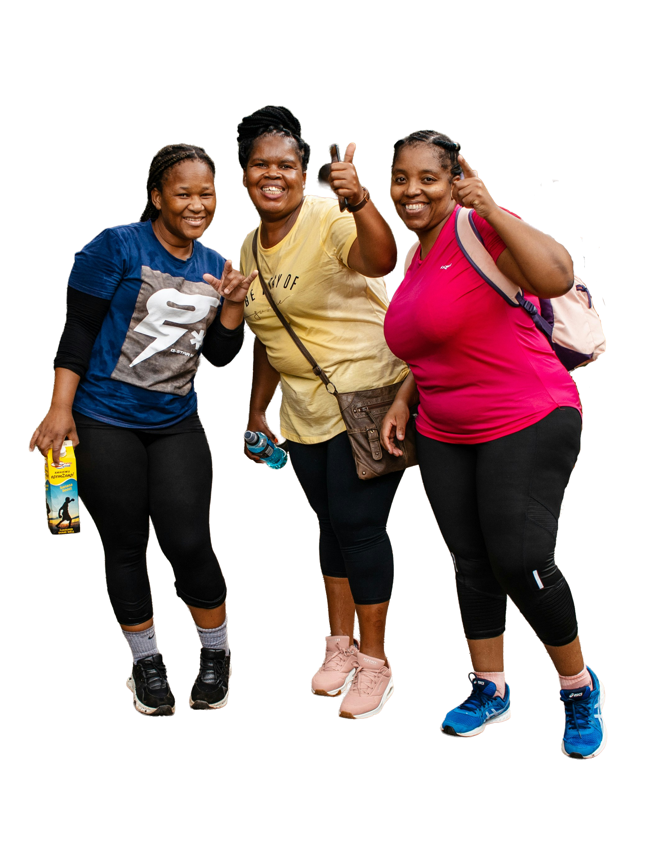 A group of women hiking together, representing sisterhood.
